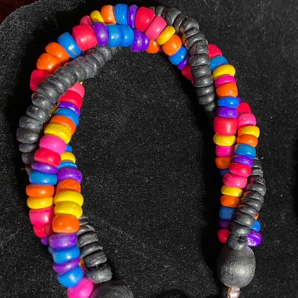 Colorful Beadwork Jewelry Set - Picture 3 of 5